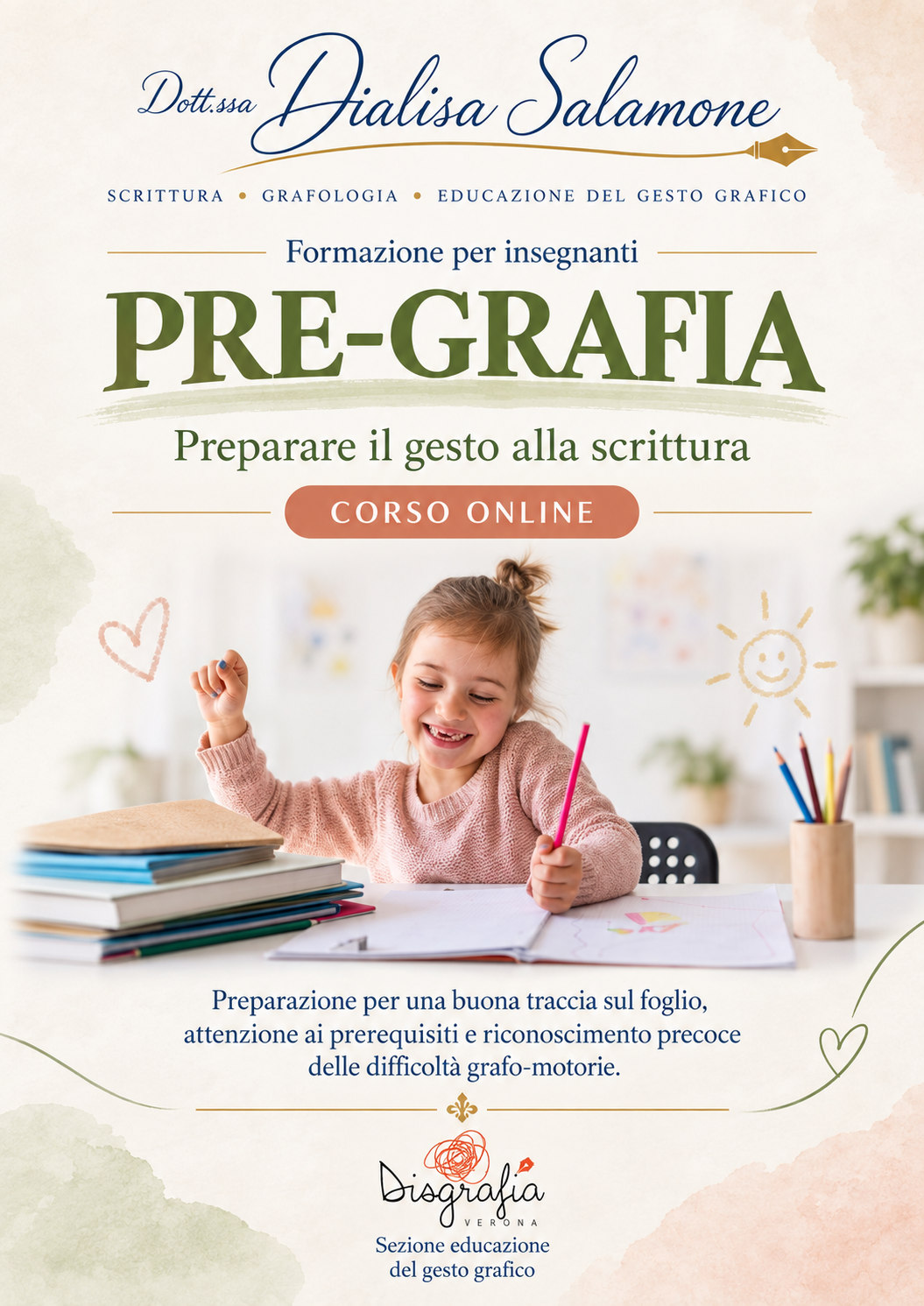 Corso PREGRAFIA – preparare il gesto alla scrittura – Dott.ssa Dialisa Salamone