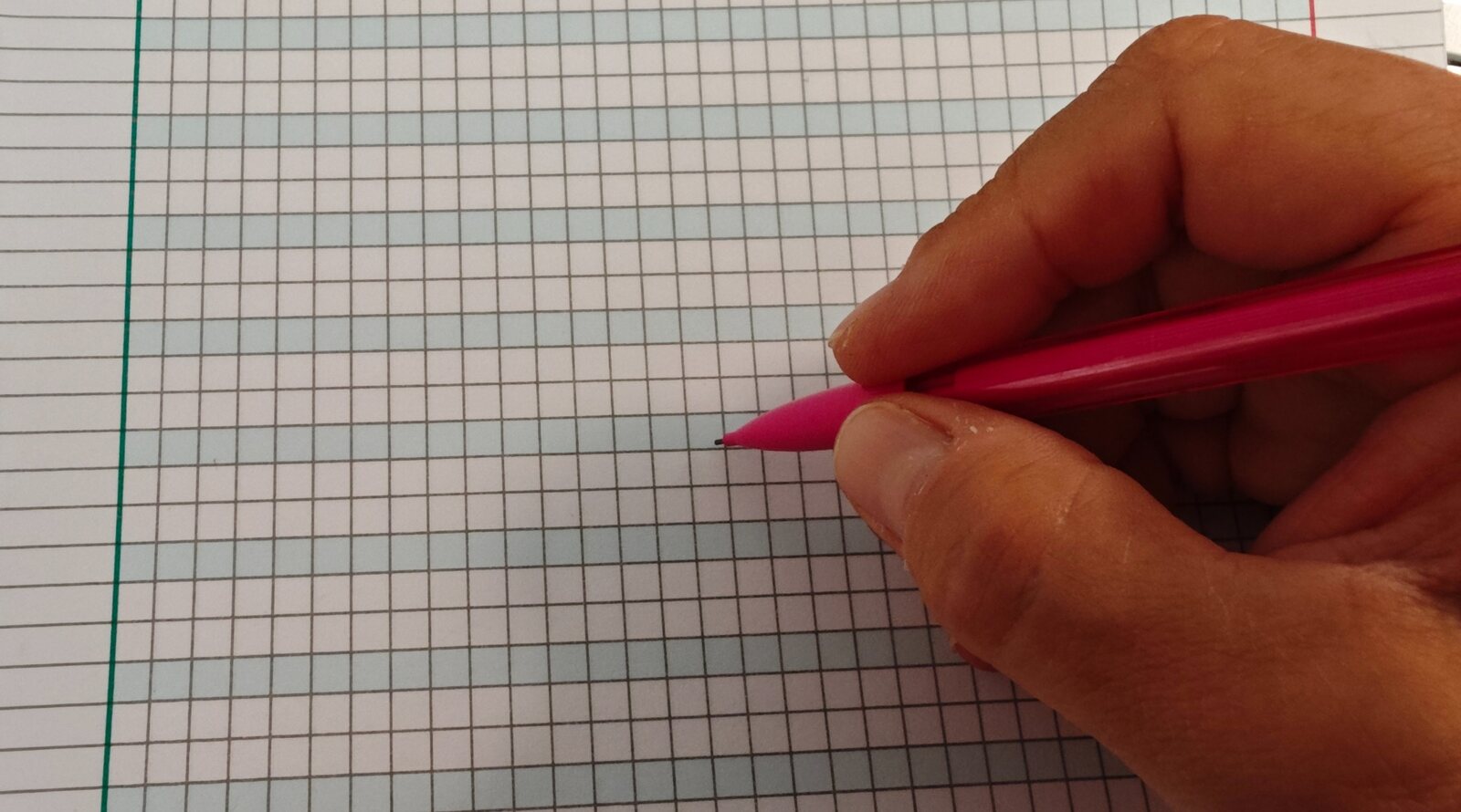 Quaderno del Gallo con quadretti facilitati da 0,5 cm