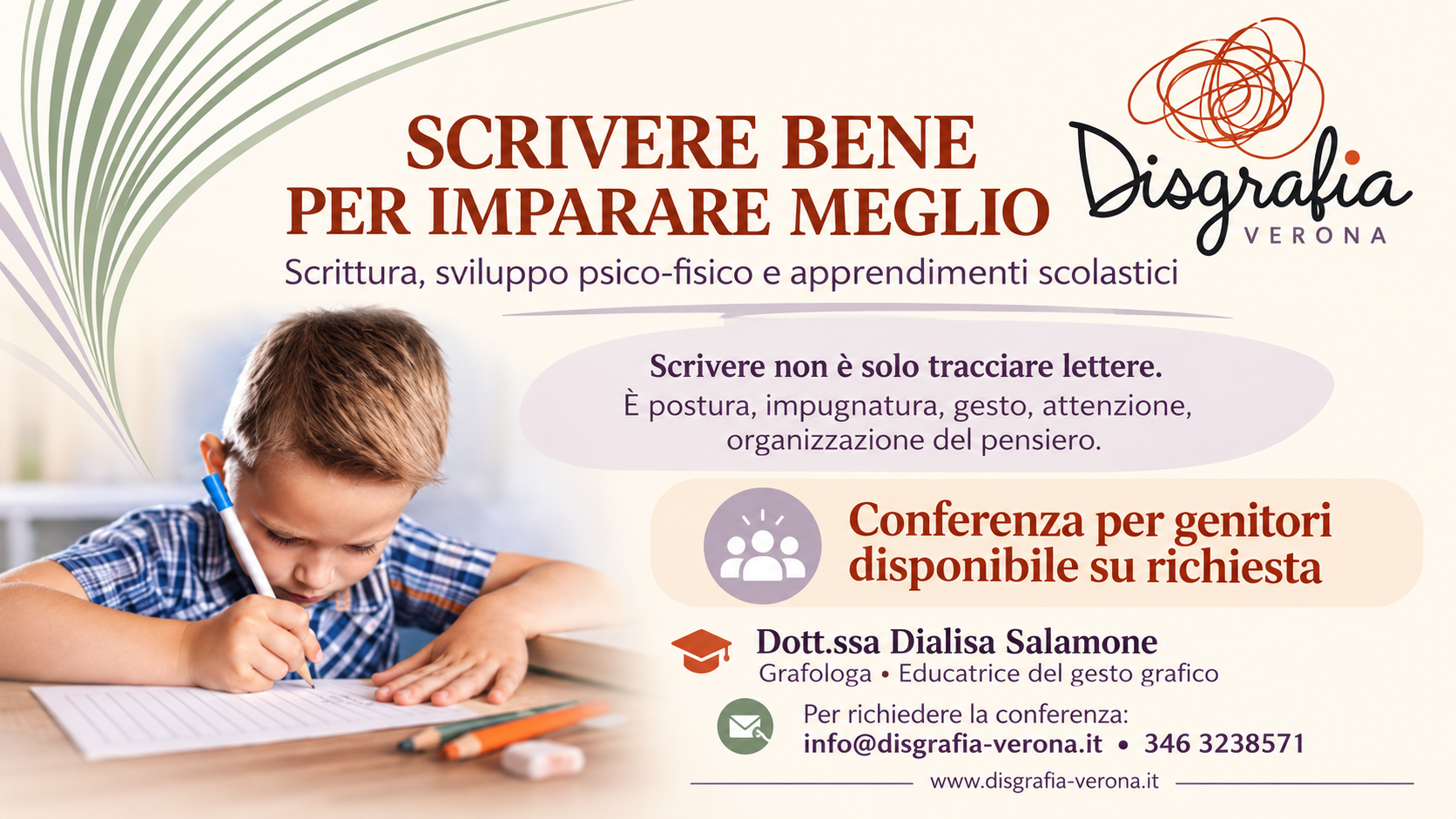 Conferenza sulla scrittura manuale rivolta ai genitori